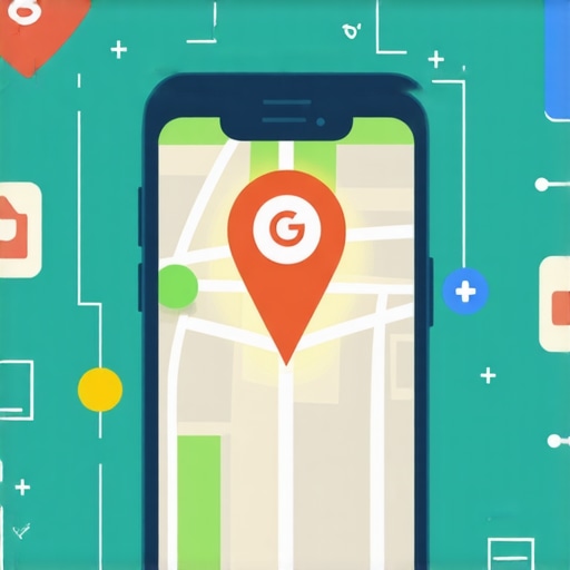 An illustration showing how user interactions like clicks and direction requests boost a local map pin's visibility.