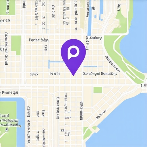 Digital map showing business visibility signals expanding across neighborhood boundaries.