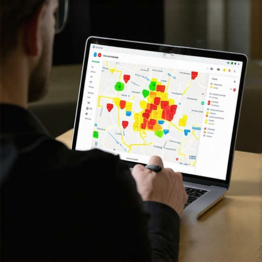 Local search heatmap analysis for map optimization