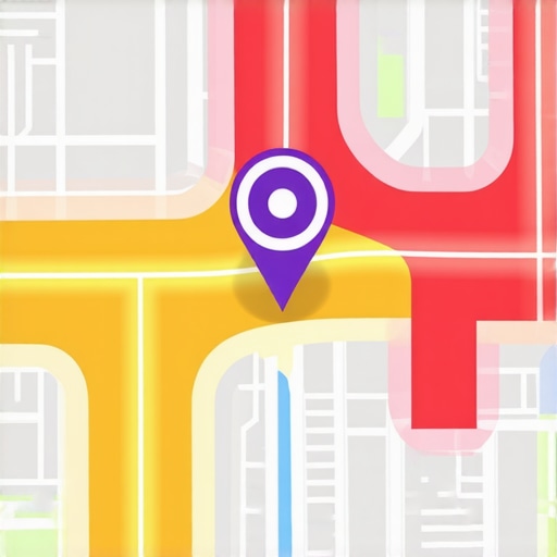 Digital map interface showing high visibility signals for a local business
