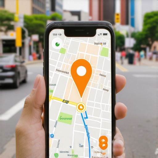 A digital representation of a signal chain connecting a business website to a Google Maps pin.