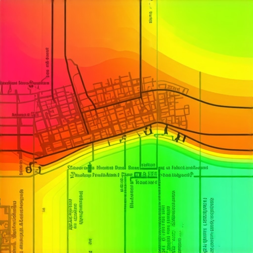 A digital heatmap illustrating how visibility experts expand a business's ranking radius across multiple neighborhoods.